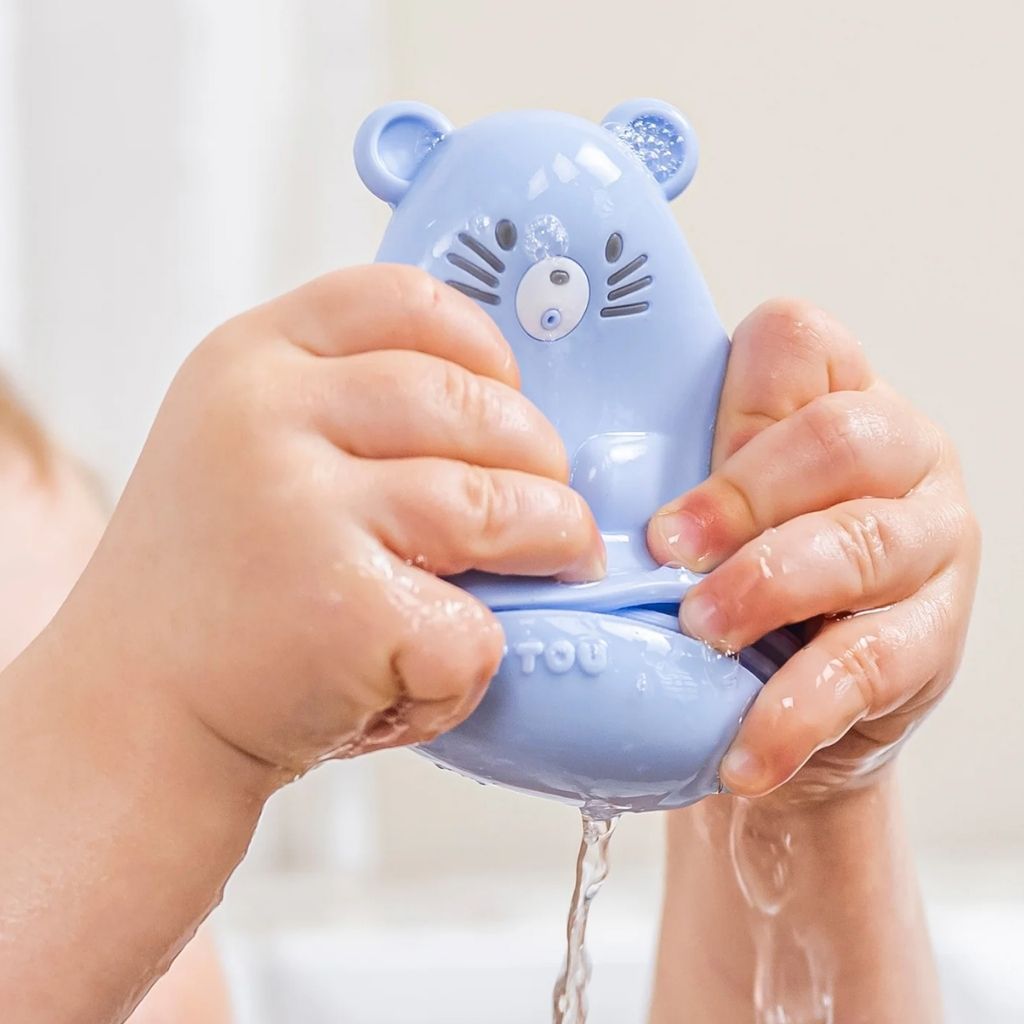 Nattou Bonecos De Banho Conjunto Azul Higiene E Diversão Na Água