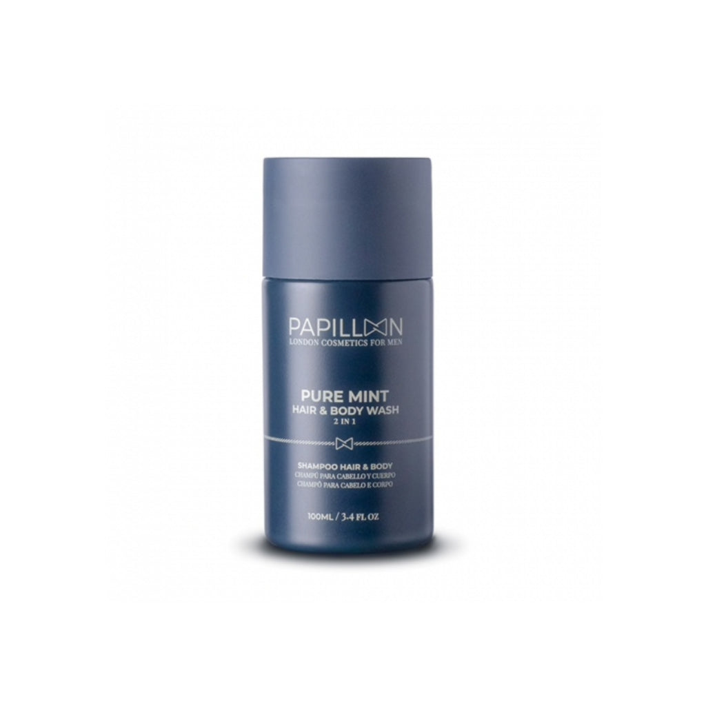 Papillon Pure Mint Champô de Cabelo, Barba e Corpo 100ml