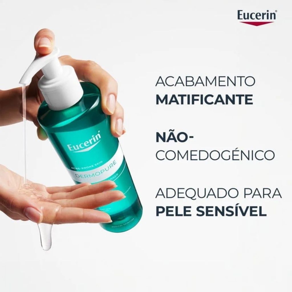 Eucerin Dermopure Gel De Limpeza Limpeza Purificante 200ml