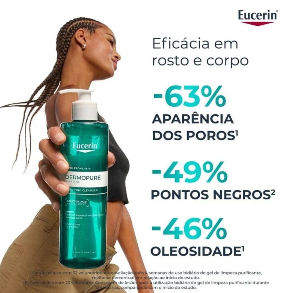 Eucerin Dermopure Gel De Limpeza Limpeza Purificante 200ml