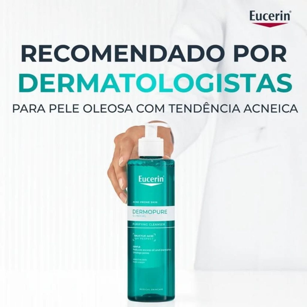 Eucerin Dermopure Gel De Limpeza Limpeza Purificante 200ml