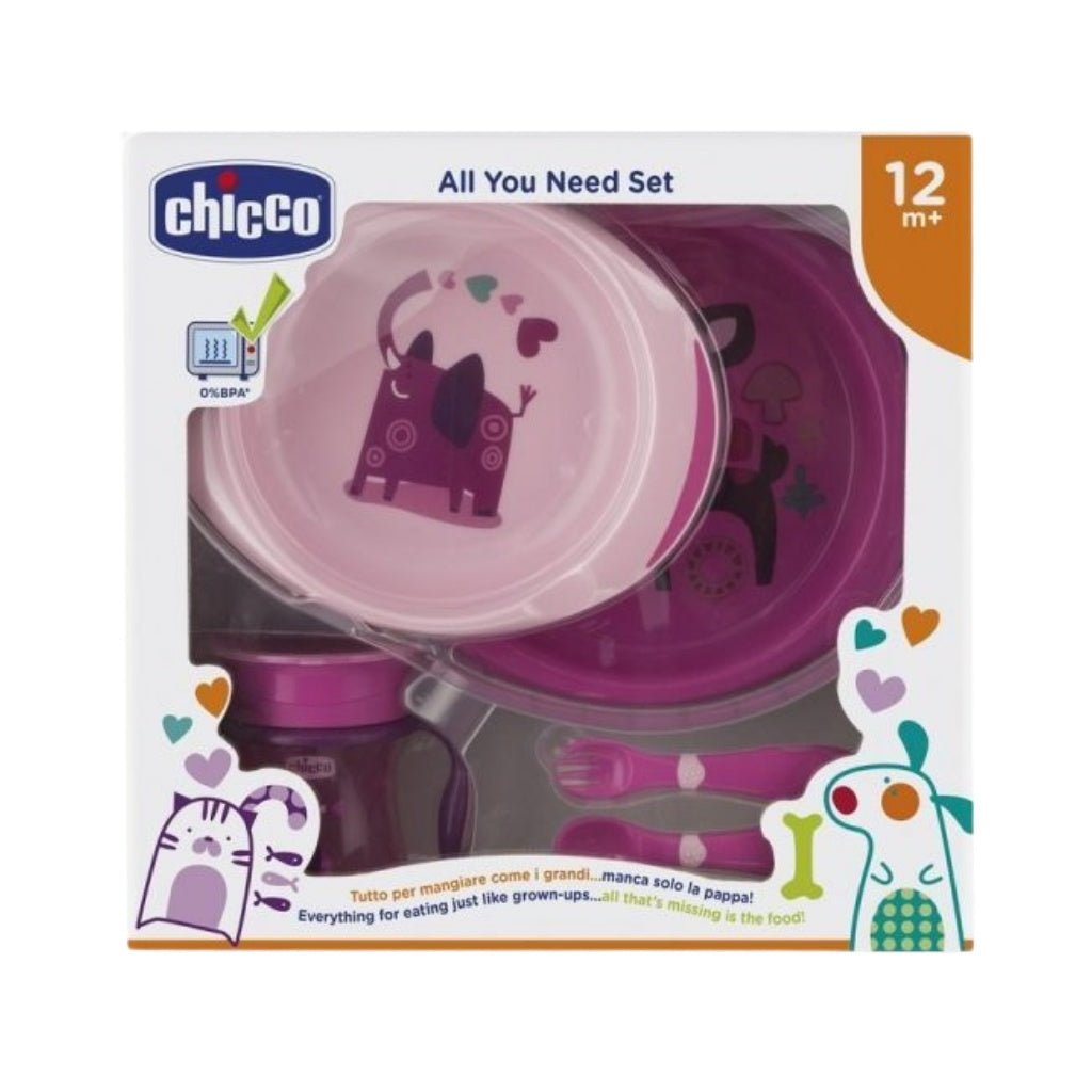 Chicco Conjunto De Alimentação Menina 12M+