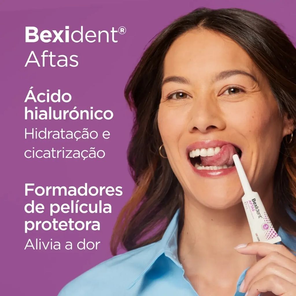 Isdin Bexident Aftas Gel Alívio Rápido E Proteção Para Úlceras Bucais 8ml