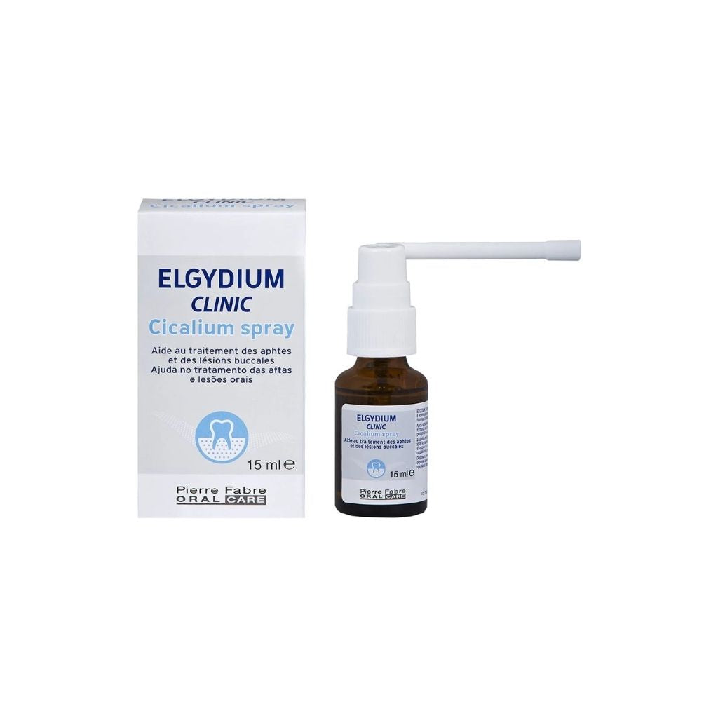 Elgydium Clinic Cicalium Spray Tratamento De Aftas E Lesões Orais 15ml