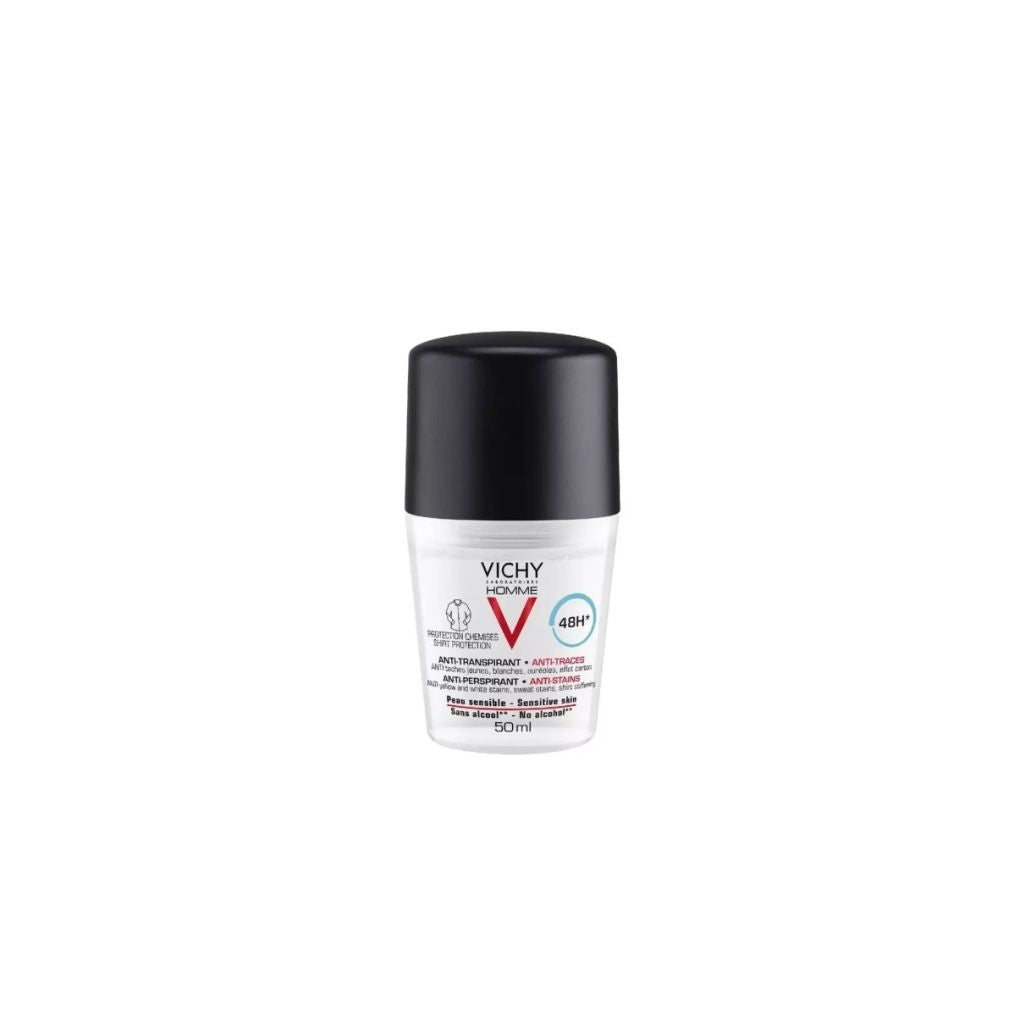 Vichy Homme Desodorizante Roll-On Antimanchas 48H 50ml