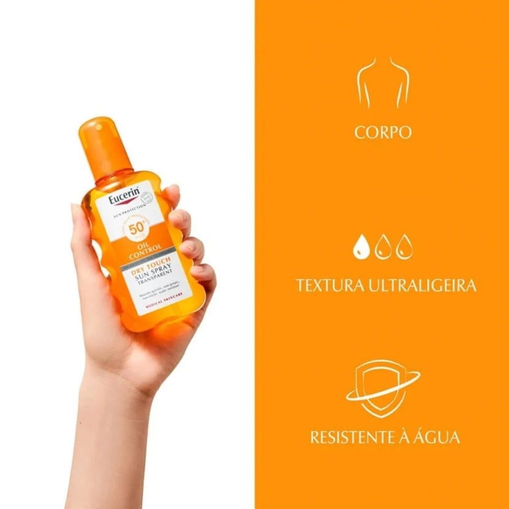 Eucerin Sun Spray Transparente Protetor Solar SPF50 200ml