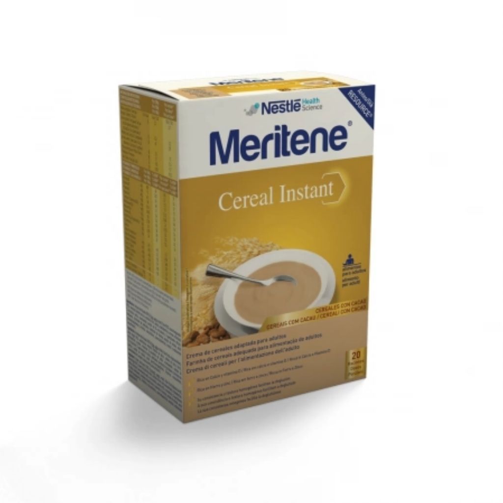 Meritene Cereal Instant Cacau Pó Para Suspensão Oral Nutrição Equilibrada 300G X2