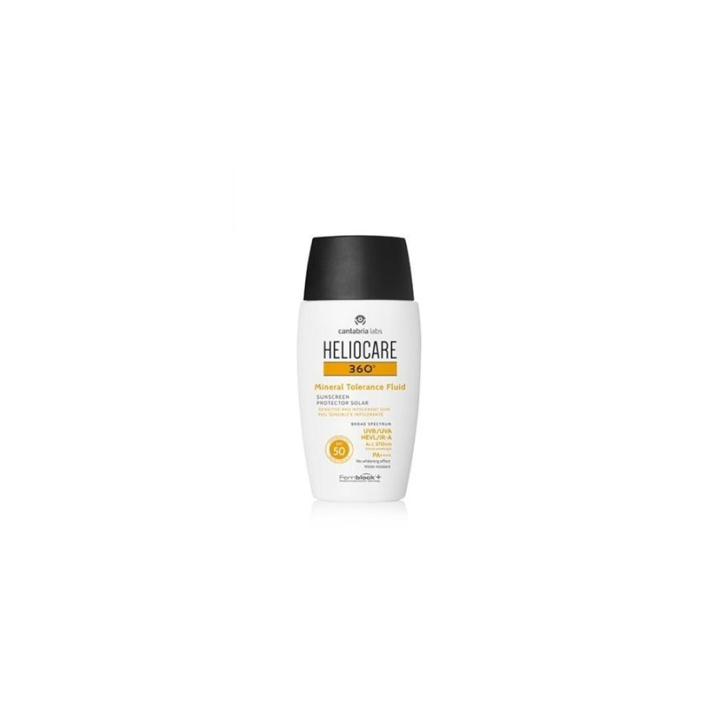 Heliocare 360 Mineral Tolerance Fluido Proteção Solar Mineral Spf50 50ml