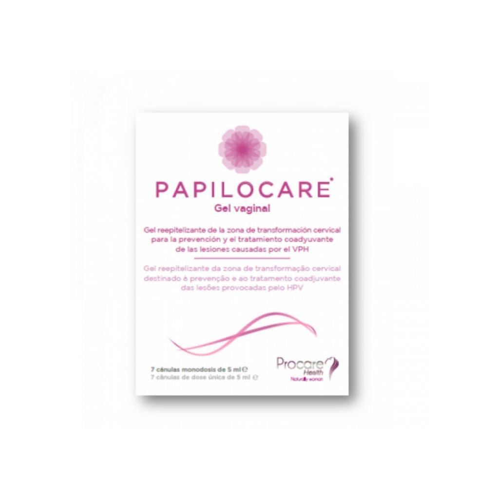 Papilocare Gel Vaginal Com Cânulas Prevenção E Tratamento Lesões Hpv 5ml X 7