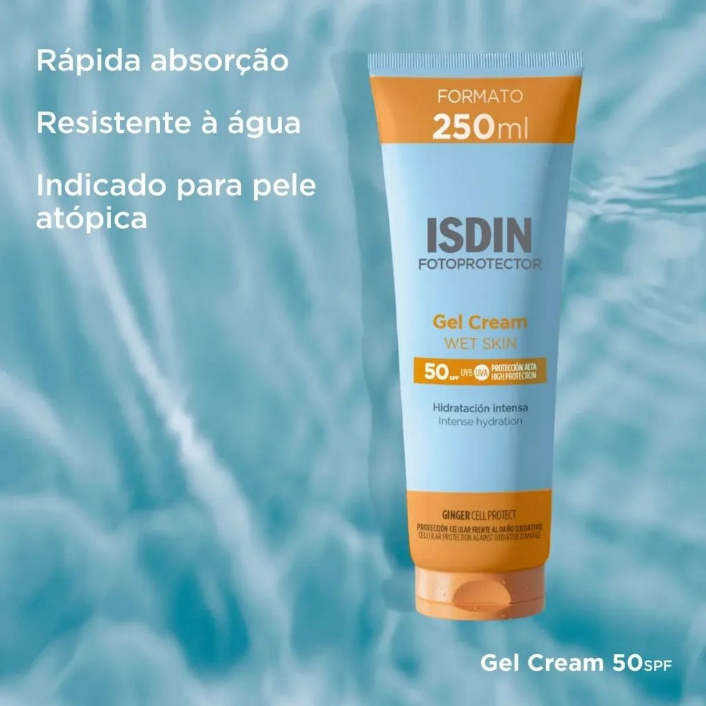 Isdin Fotoprotector Gel-Creme Protetor Solar Corporal SPF50+ 250ml