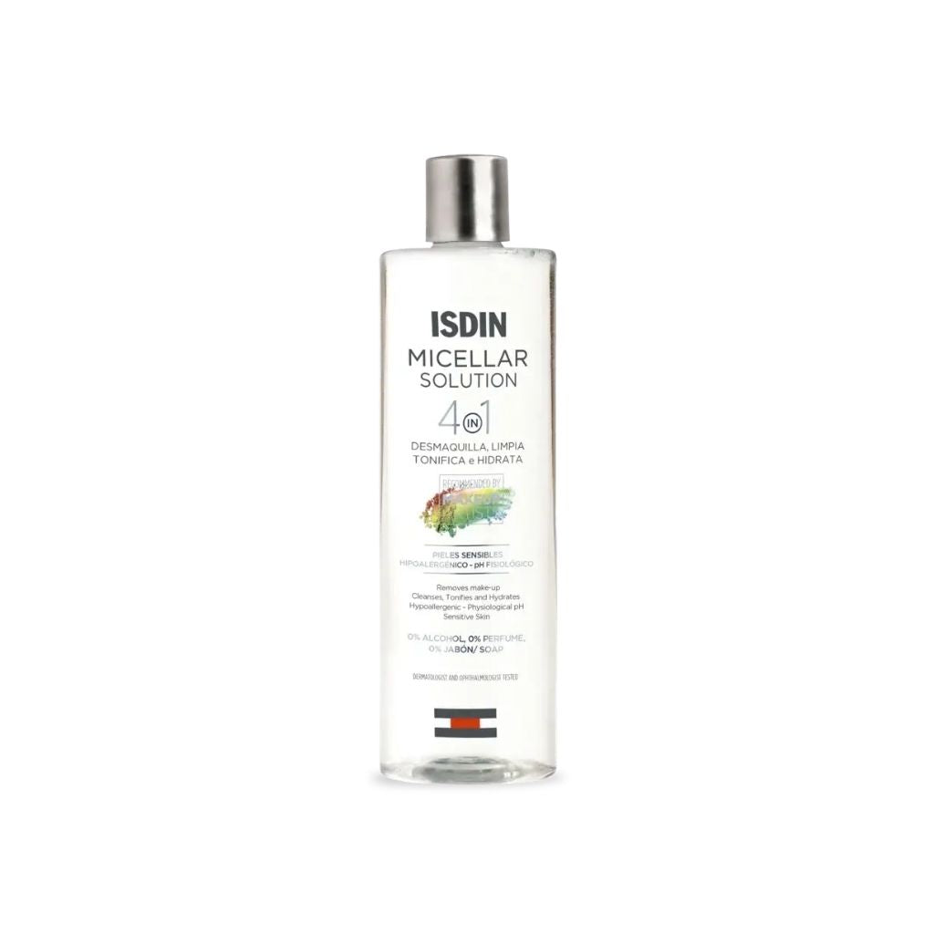 Isdin Solução Micelar Limpa Desmaquilha Tonifica E Hidrata 400ml