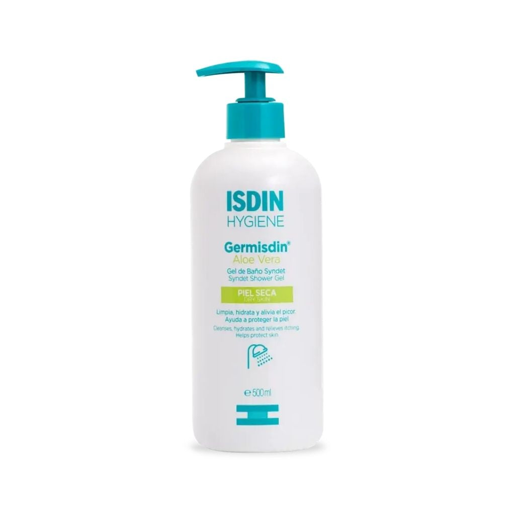 Isdin Germisdin Aloe Vera Gel De Banho Higiene Para Pele Seca 500ml