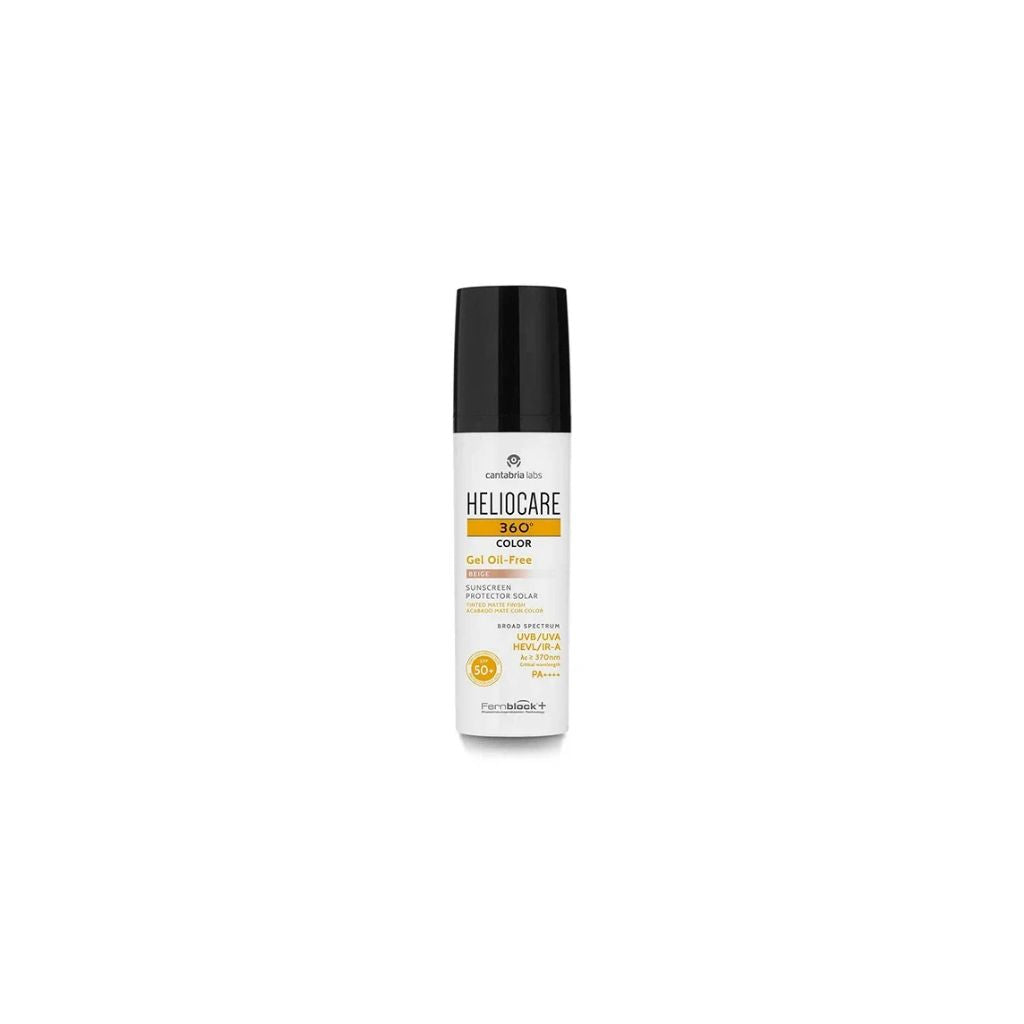 Heliocare 360 Gel Oil-Free Com Cor Proteção Solar Spf50+ Matificante Beige 50ml