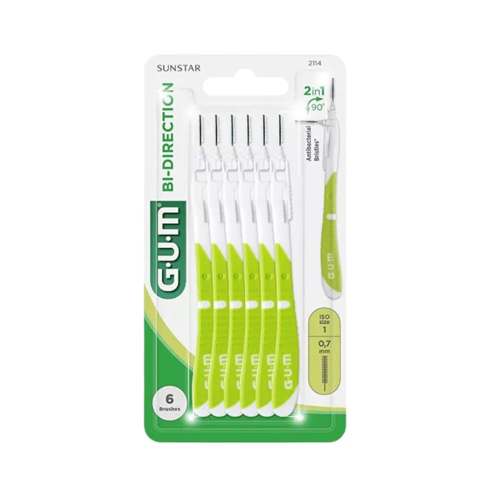 Gum Pack 6 Escovas Interdentais Bi Direction 0,7Mm Proxabrush