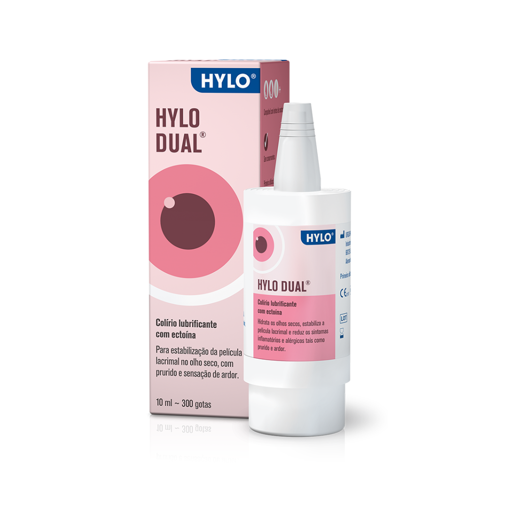 Ursapharm Hylo-Dual Colírio Hidratante E Alívio De Alergias 10 ml