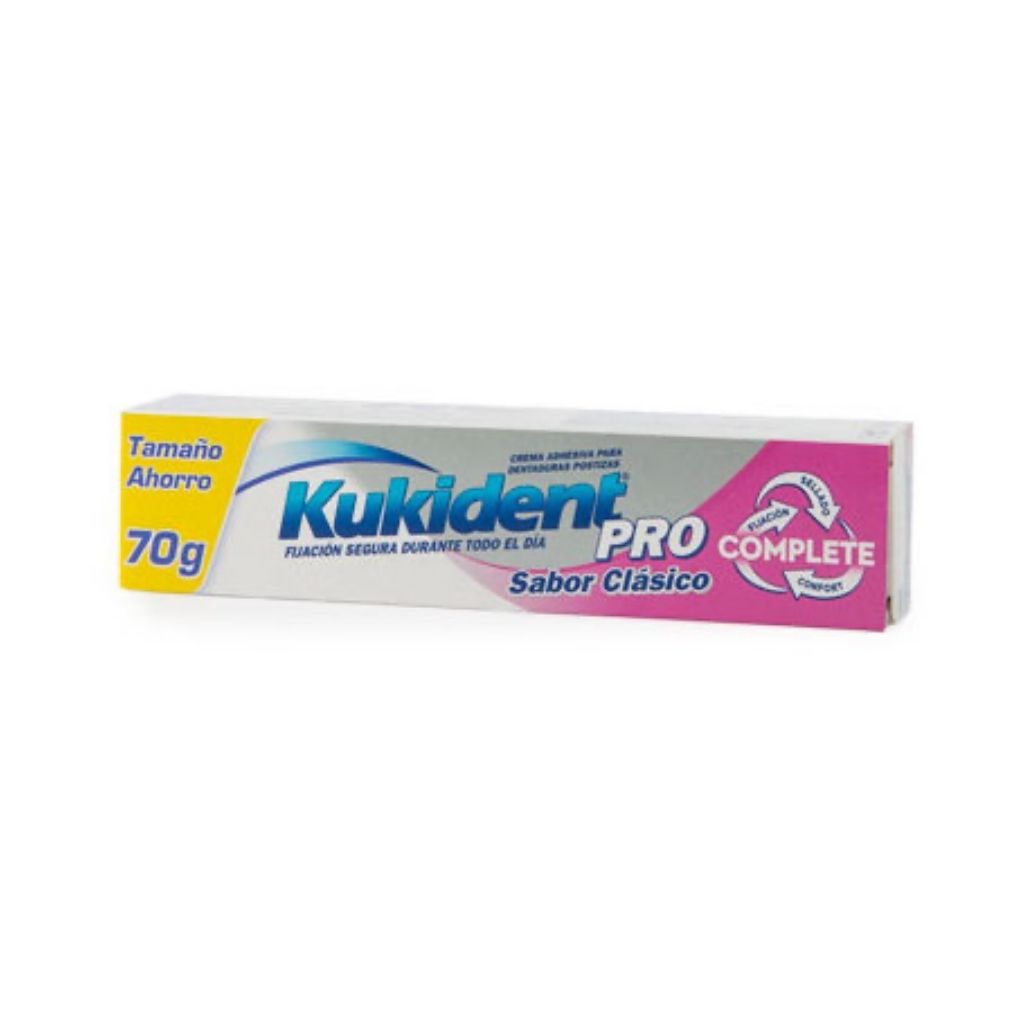 Kukident Pro Creme Fixação Prótese Dentária Clássico 70 G