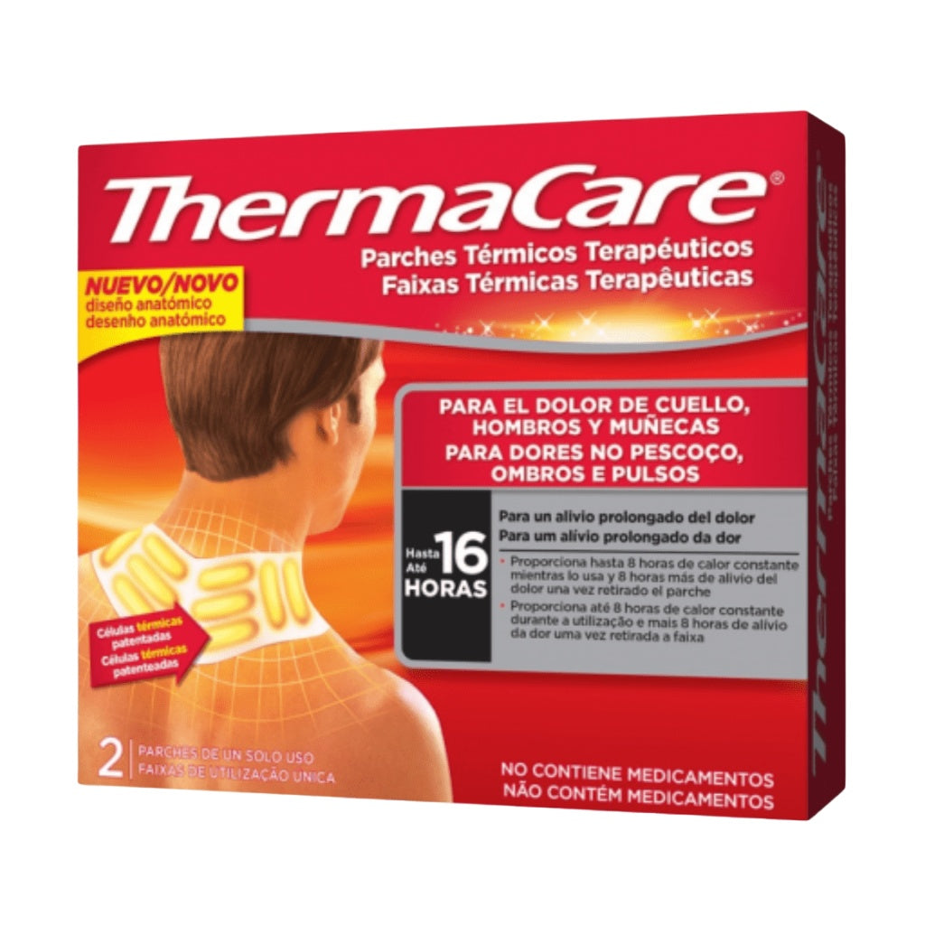 Thermacare Faixa Térmica Pescoço E Ombro Alívio Da Dor 2 Unidades