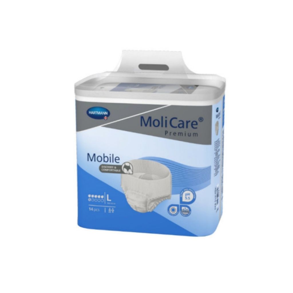 Molicare Mobile Cuecas Absorventes 6 Gotas L 14 Unidades
