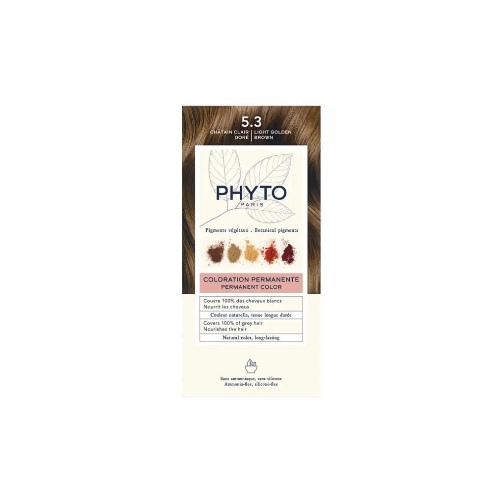 Phyto Phytocolor Coloração Kit 5.3 Castanho Claro Dourado