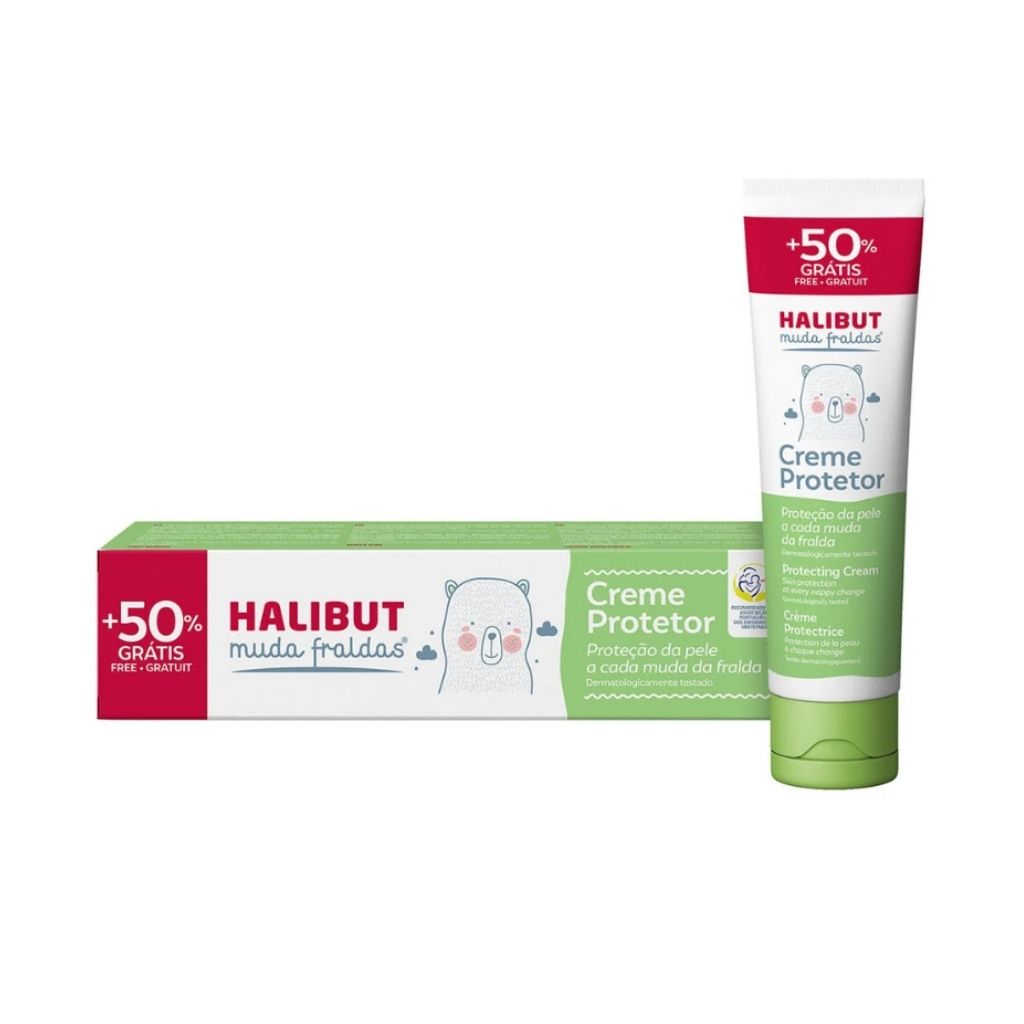 Halibut Muda Fraldas Creme Protetor Proteção Assadura 100G Com Oferta De 50%