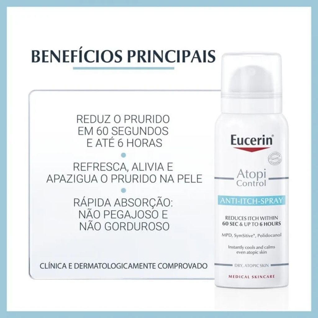 Eucerin Atopicontrol Spray Alívio Da Comichão 50ml
