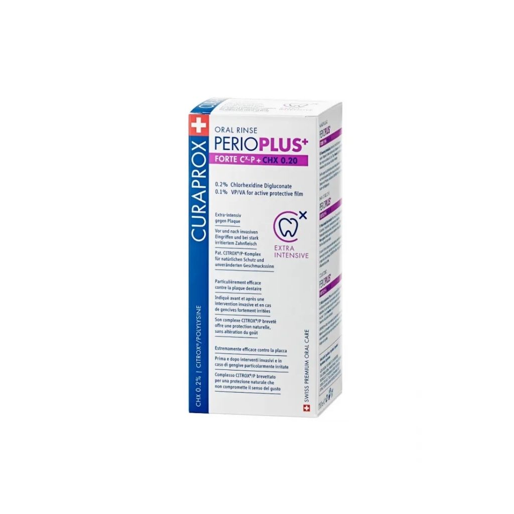 Curaprox Perio Plus Forte Colutório Controlo Químico De Bactérias 200ml