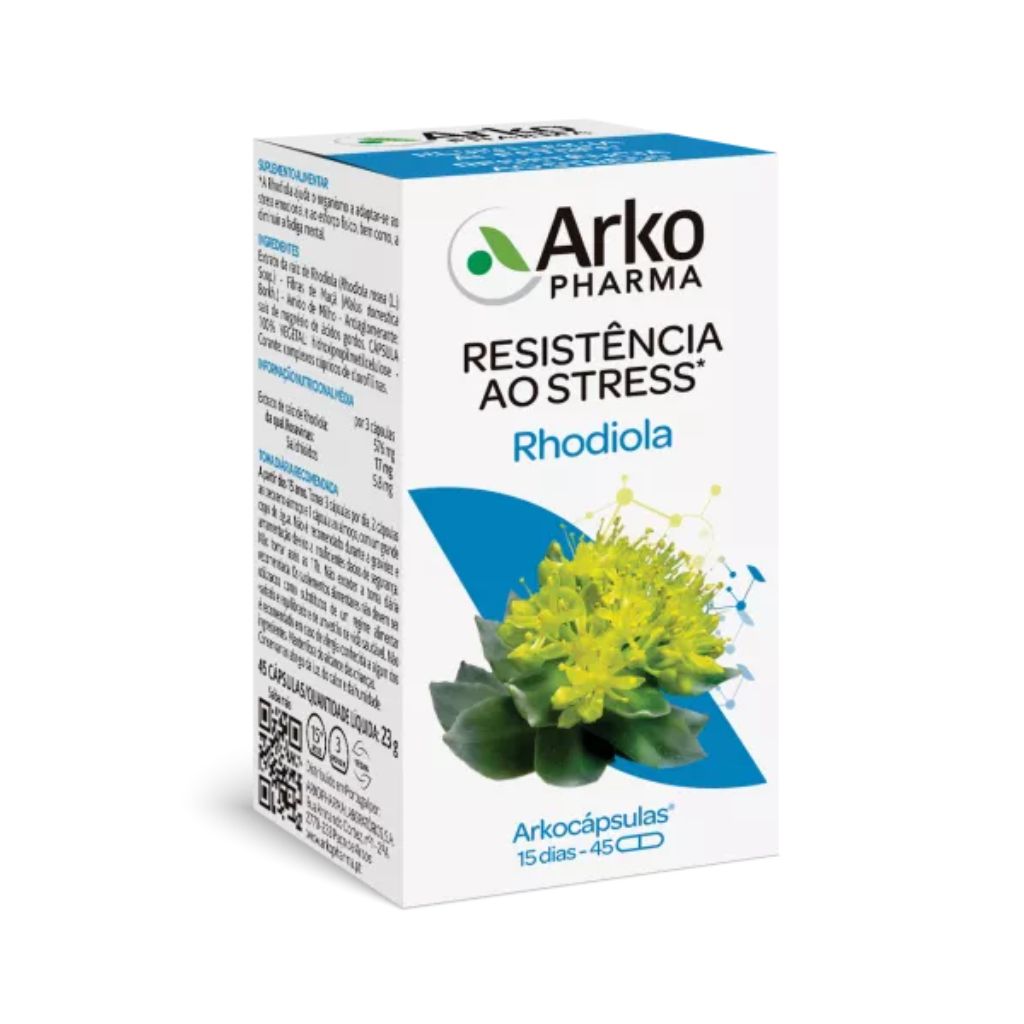 Arkopharma Arkocápsulas Rhodiola Energia e Stress 45 cápsulas