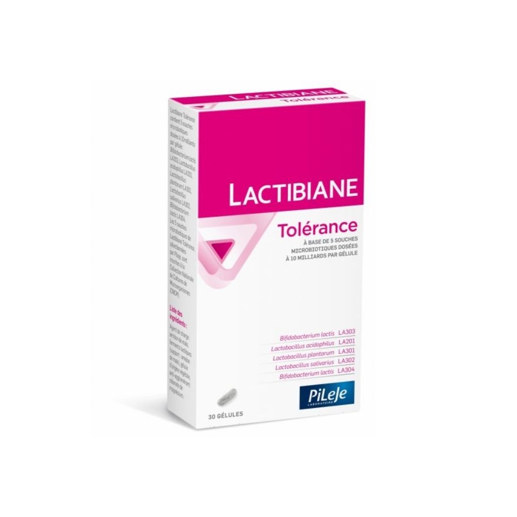 Pileje Lactibiane Tolerance Cápsulas Microbiota Intestinal X30