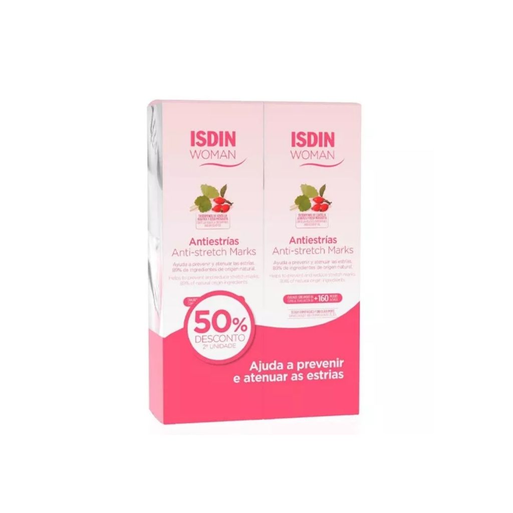 Isdin Woman Antiestrias Creme Duo Prevenção Estrias 2 X 250 ml