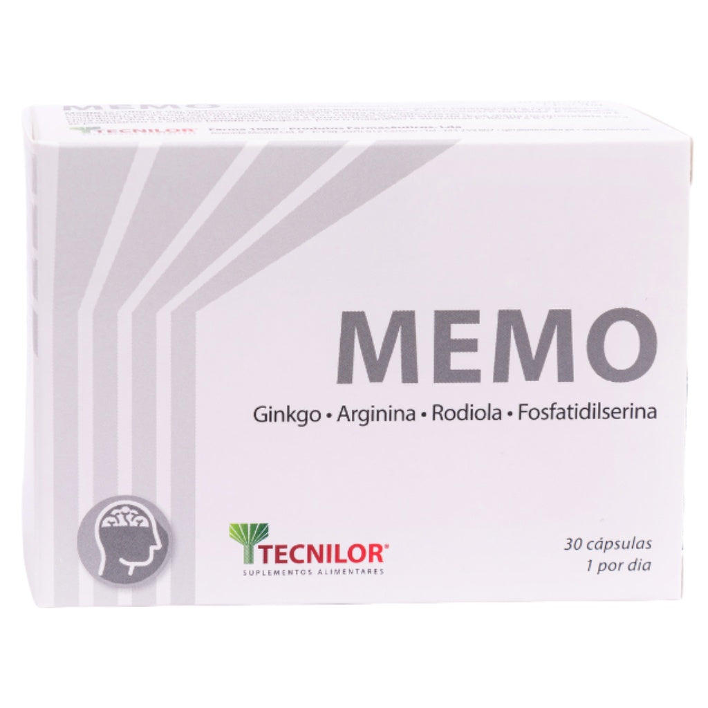 Tecnilor Memo Memória E Concentração 30 Cápsulas
