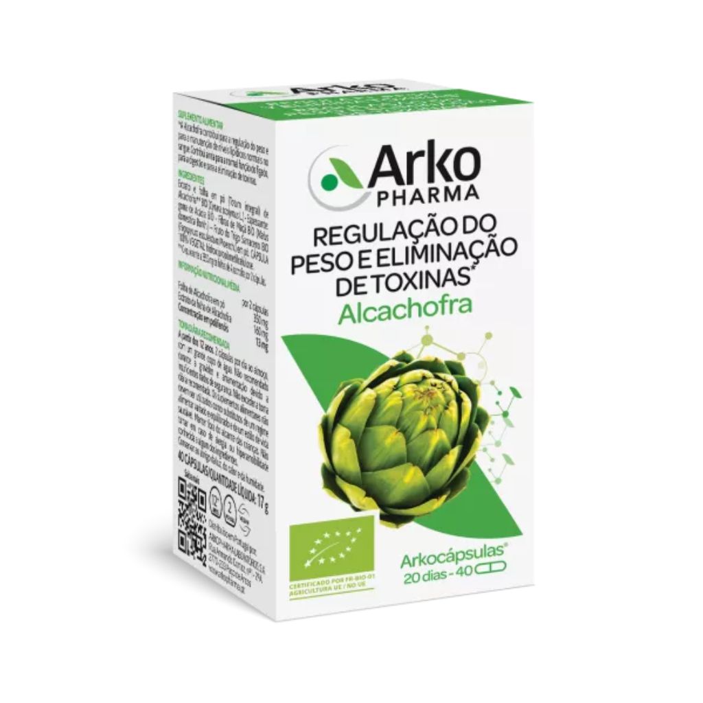 Arkopharma Arkocápsulas Alcachofra Bio Digestão 40 cápsulas