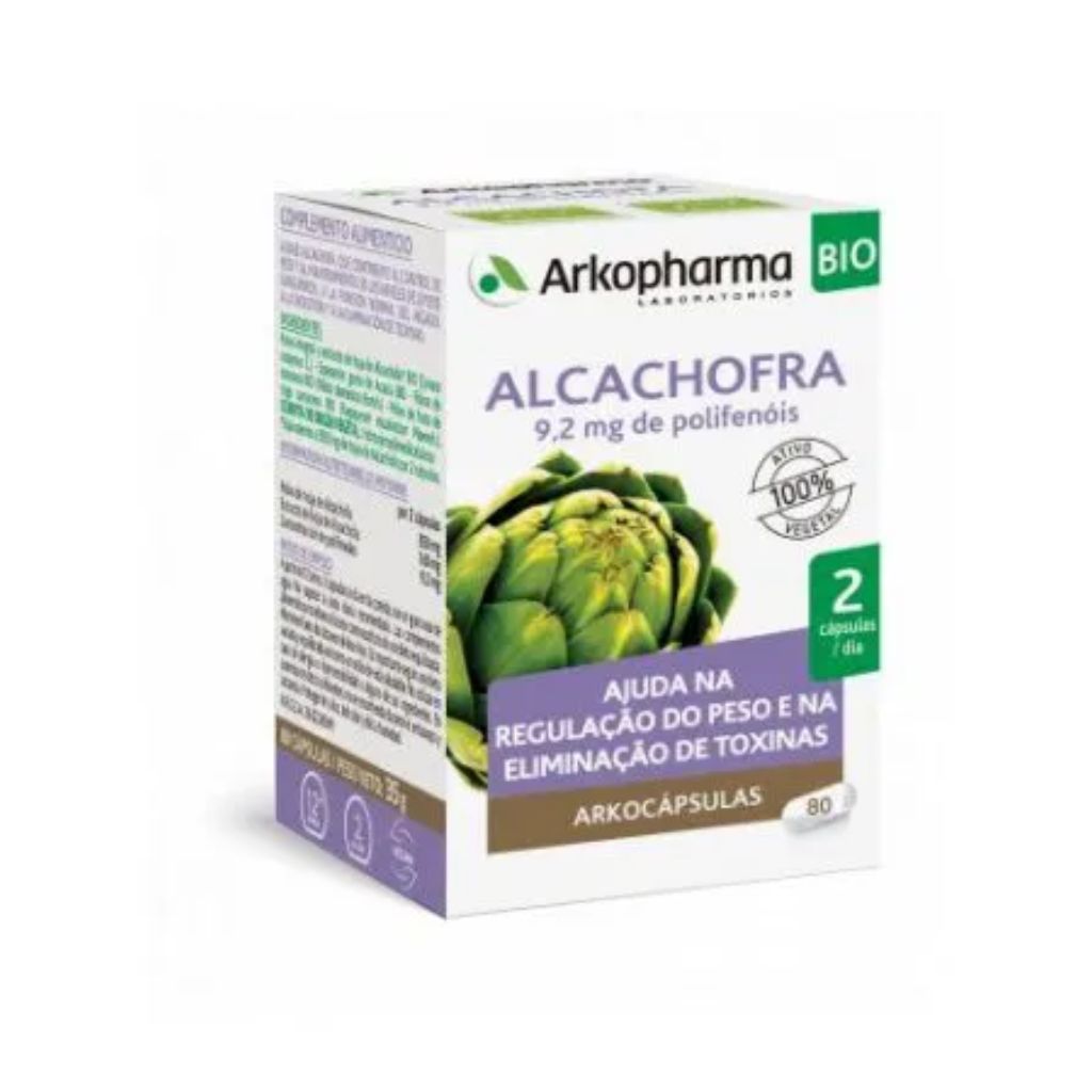 Arkopharma Arkocápsulas Alcachofra Bio Digestão 80 cápsulas