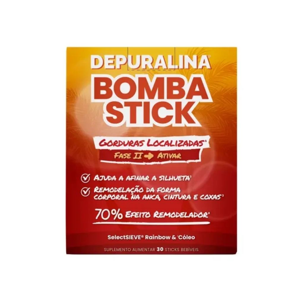 Depuralina Bombastick Suplemento Alimentar para Perda de Peso 12,5 ml x 30 saquetas