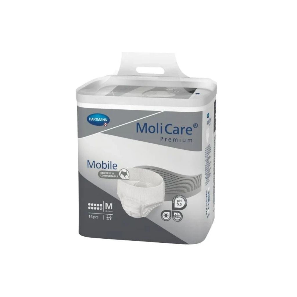 Molicare Elastic Fralda Incontinência Absorção Máxima 10 Gotas M 14 Unidades