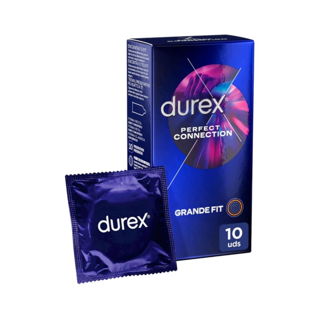 Durex Perfect Connection Preservativos Extra Lubrificados E Mais Espessos 10 Unidades