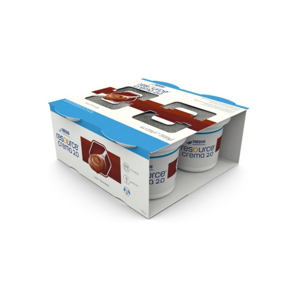 Nestlé Resource Crema 2.0 Pudim Gestão Nutricional Desnutrição 125G X4