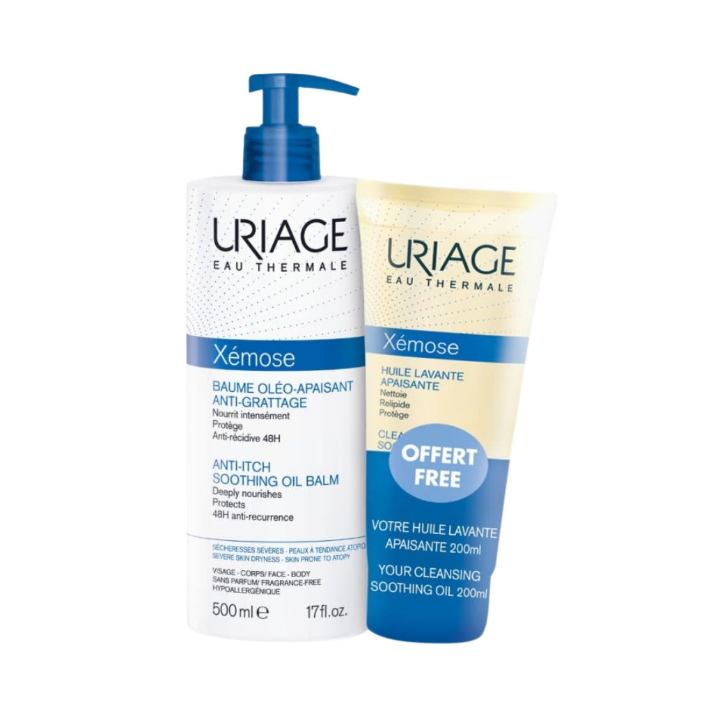 Uriage Xémose Bálsamo Óleo Apaziguador 500 ml + Oferta Óleo De Limpeza 200 ml