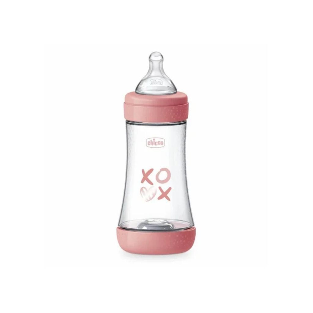 Chicco Perfect5 Biberão Anticólicas Fluxo Médio Rosa 240ml