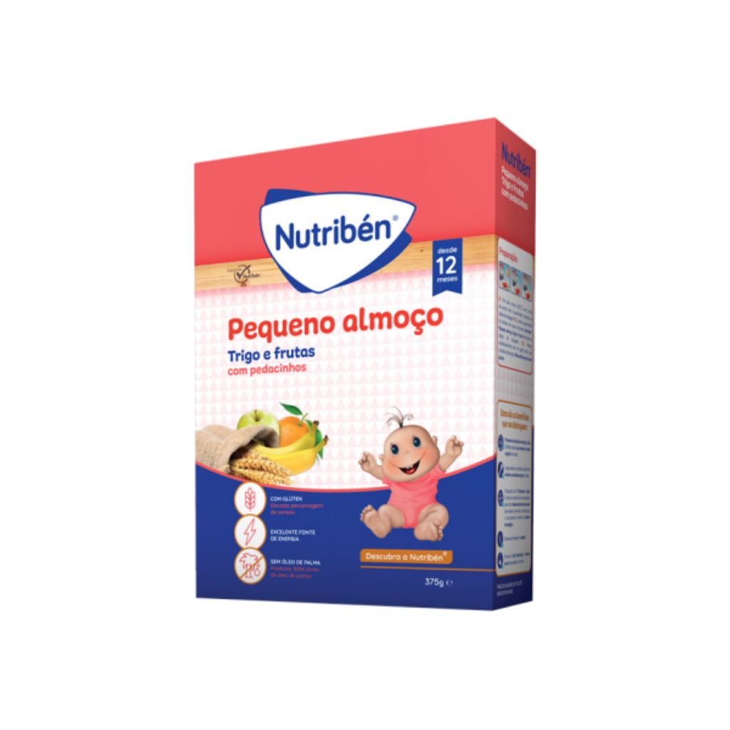 Nutribén Pequeno Almoço Trigo E Frutas Papa Não Láctea 375G
