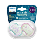 Philips Avent Ultra Air Night Time Chupeta 0-6M Menina 2 Unidades