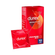 Durex Sensitivo Preservativo Xl Maior Largura 10 Unidades
