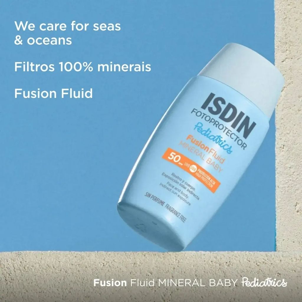 Isdin Fotoprotector Pediatrics Mineral Baby Fluido Proteção Solar Spf50 50ml