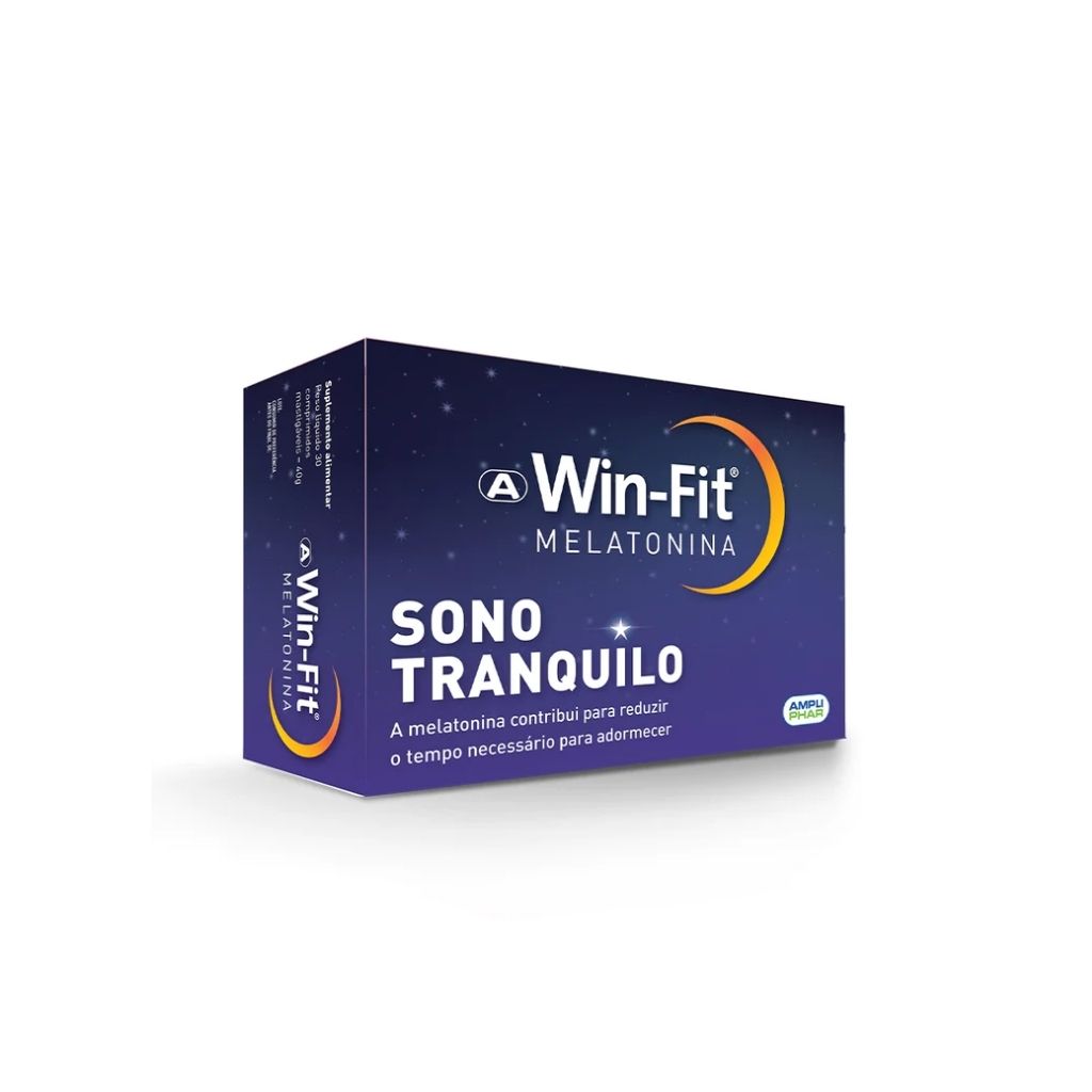 Win-Fit Melatonina Mastigáveis Sono 60 Comprimidos
