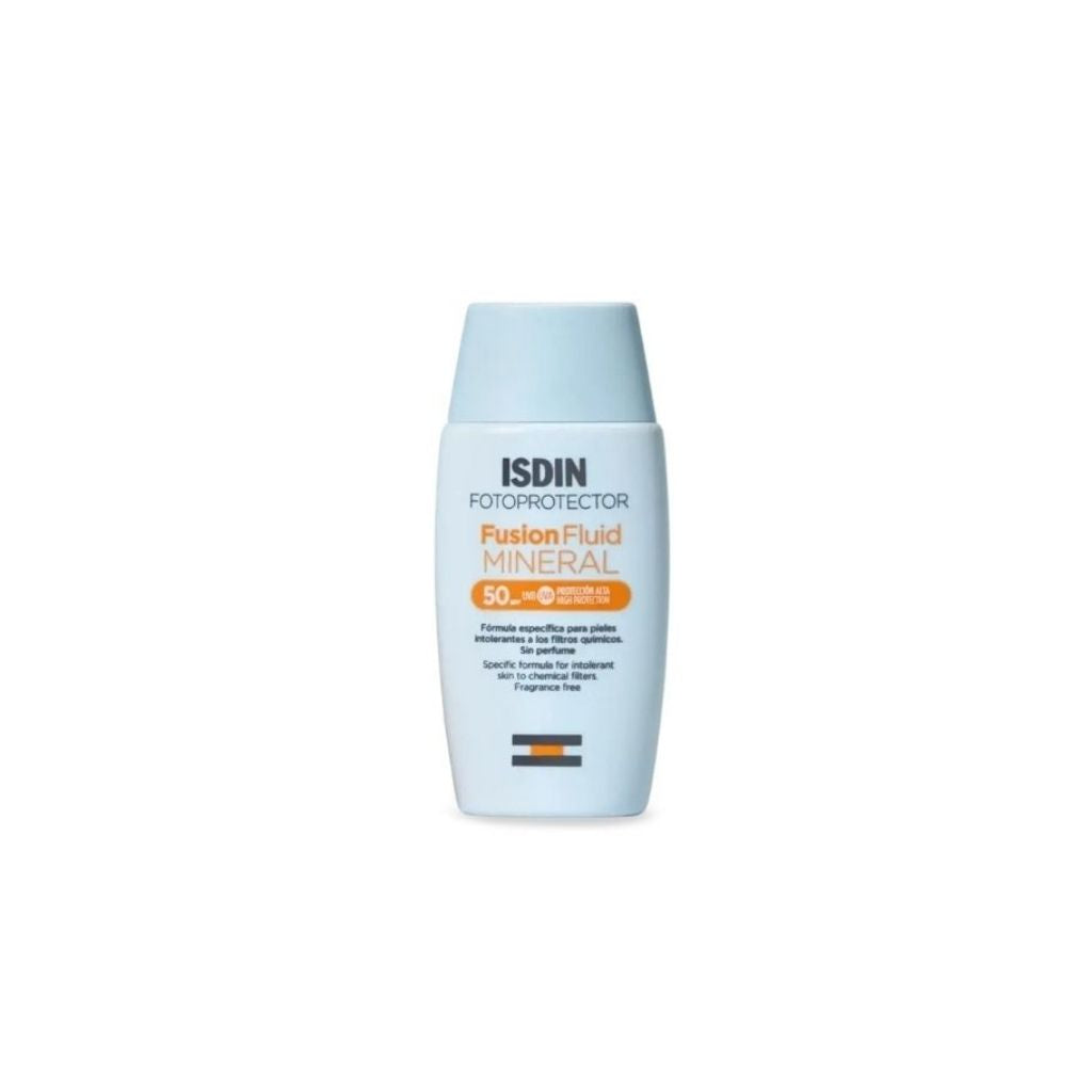 Isdin Fusion Fluid Mineral Fotoprotetor Fluido Proteção Solar Spf50 50ml