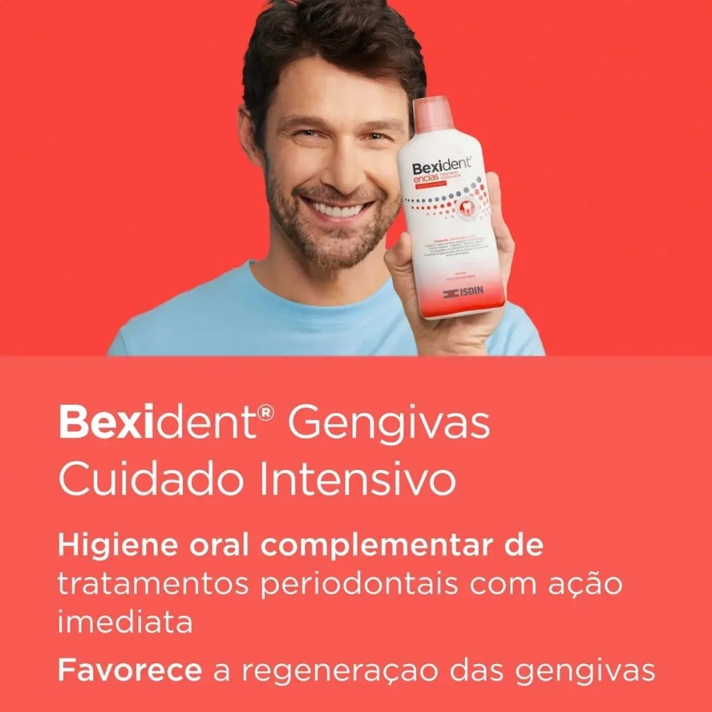 Isdin Bexident Gengivas Cuidado Intensivo Colutório Ação Antiplaca 250ml