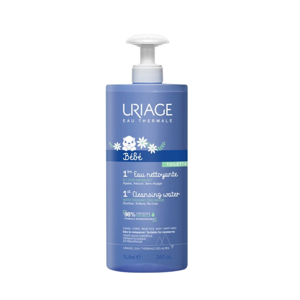 Uriage Bebé 1º Água De Limpeza Limpeza Delicada 1L