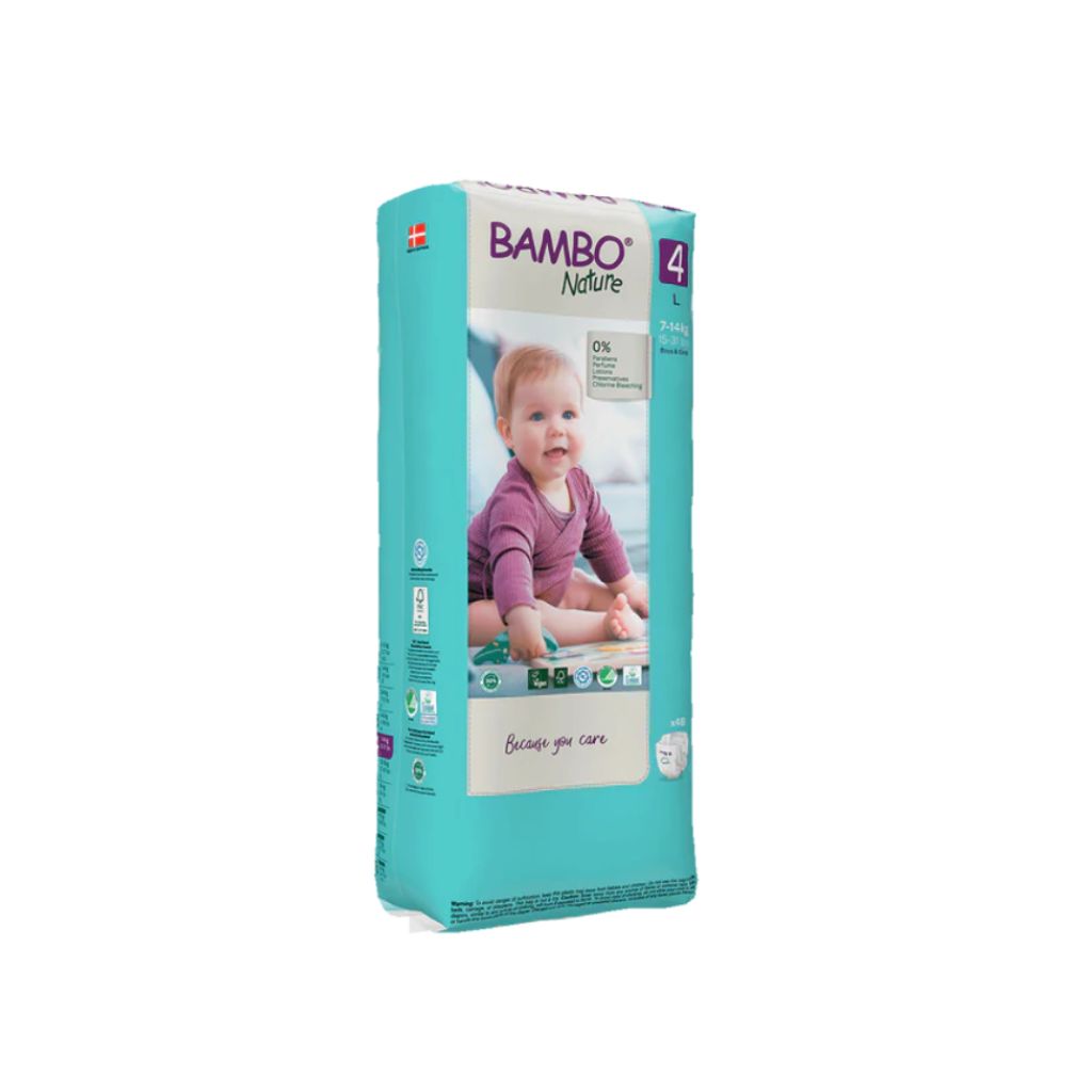 Bambo Nature Fraldas Tamanho 4 (7-14Kg) 48 Unidades