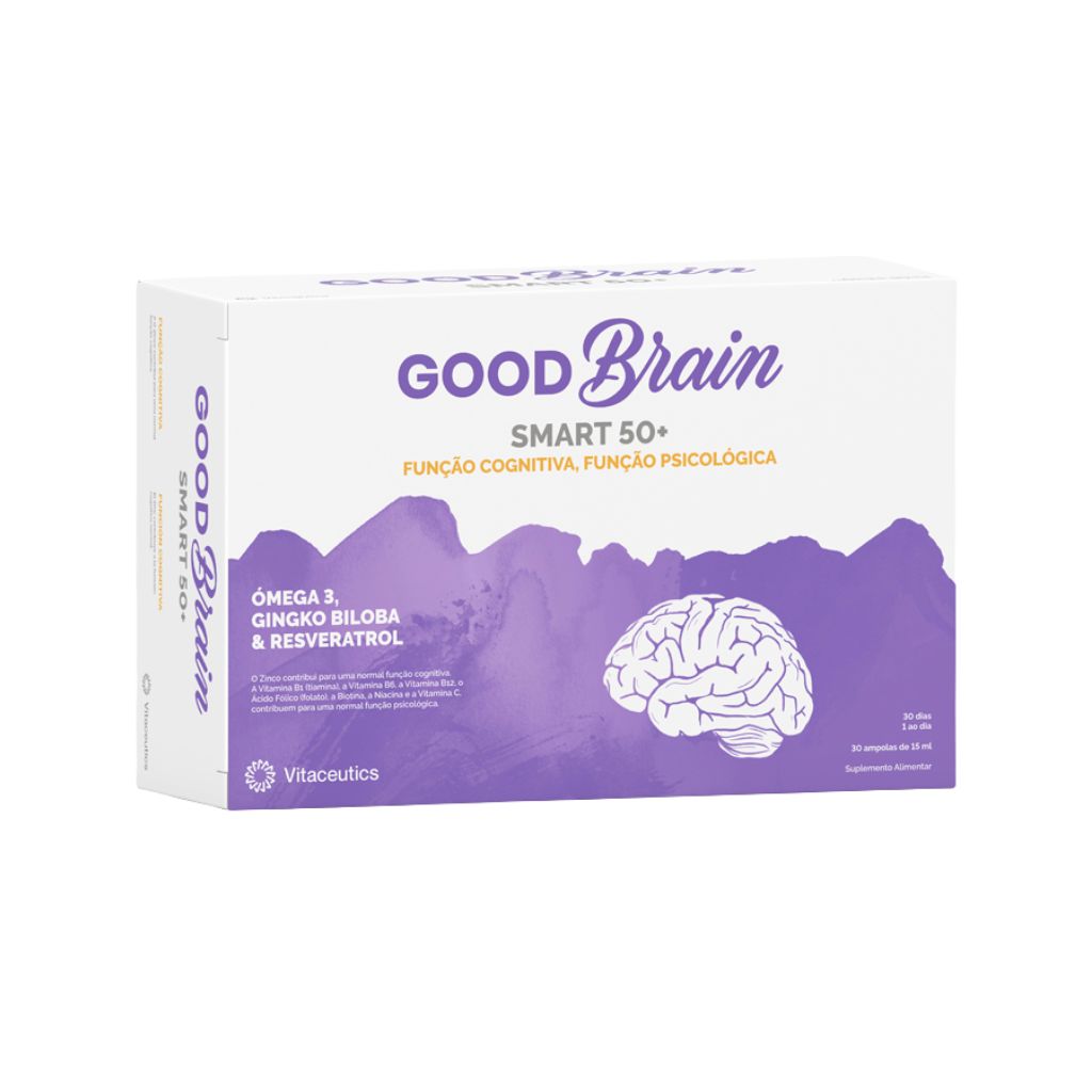 Vitaceutics Good Brain Smart 50+ Função Cognitiva 30 Ampolas