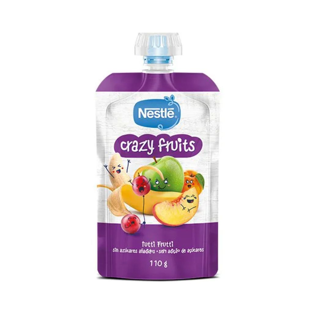 Nestlé Crazy Fruits Sabor Tutti-Frutti Saqueta 110g