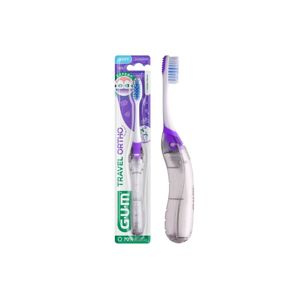 Gum Ortho 125 Escova de Dentes Ortodôntica de Viagem 1 un.